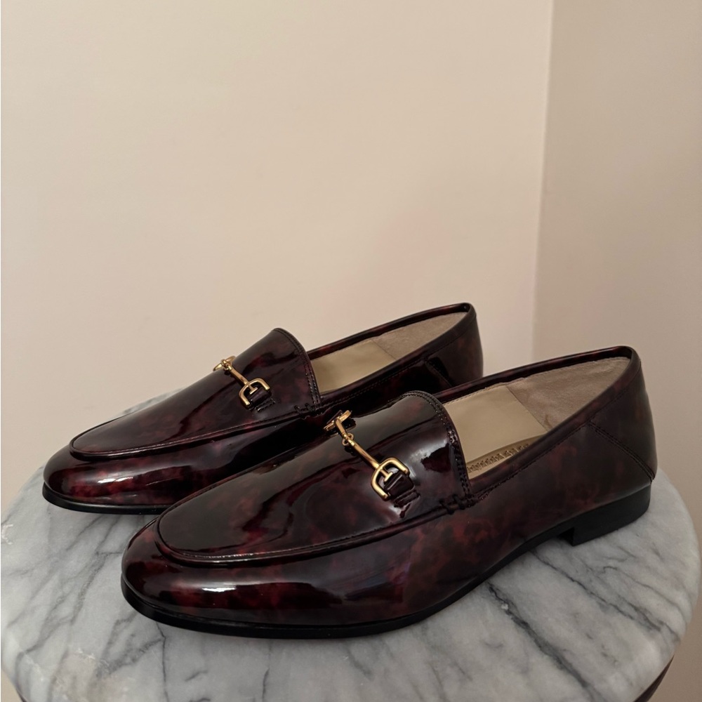 Sam Edelman Loraine Bit Loafers Women’s Size 7 NIB Coffee Multi Patent Leather - Picture 2 of 8